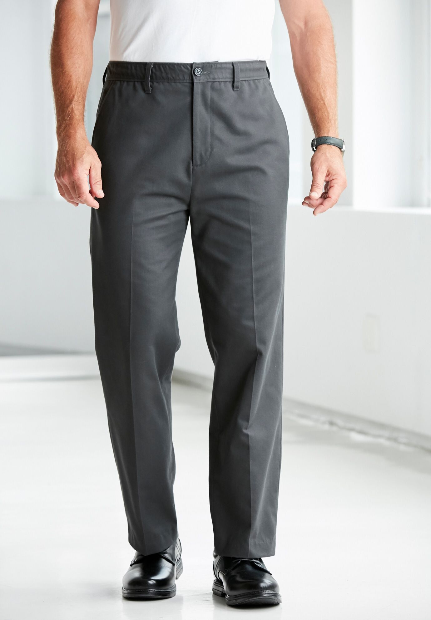 Buy Aswad Men's Wrinkle Free Pants for Men | Self Design Formal Regular Fit  Trousers (42, Biscuit) at Amazon.in